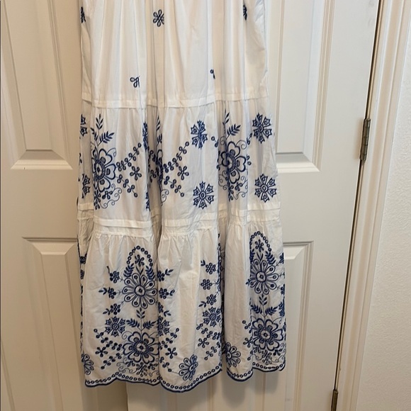 Anthropologie Somerset Dress, Eyelet, Blue and White, New with Tags - Picture 10 of 11